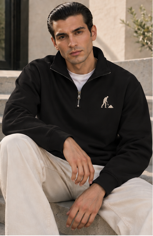 SPADE Signature Mock-Neck Quarter Zip