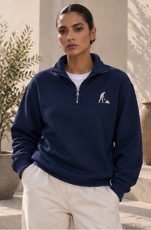 SPADE Signature Mock-Neck Quarter Zip