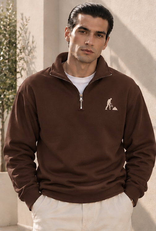 SPADE Signature Mock-Neck Quarter Zip