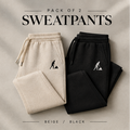 Pack of 2 Signature Sweatpants - Beige , Black