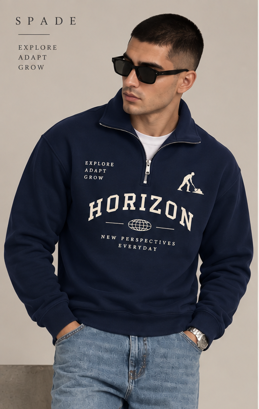 HORIZON Mock-Neck Quarter Zip