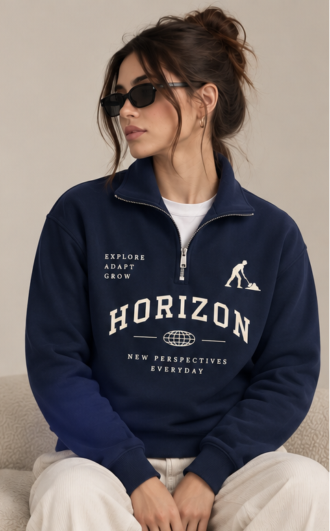 HORIZON Mock-Neck Quarter Zip